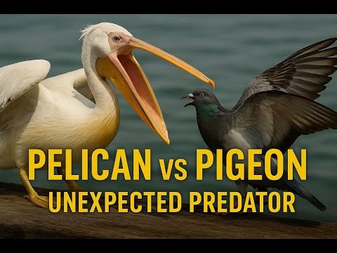Pelican vs Pigeon | Unexpected Predator