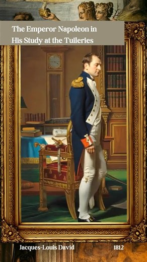 The Emperor Napoleon in His Study at the Tuileries by Jacques-Louis David, 1812