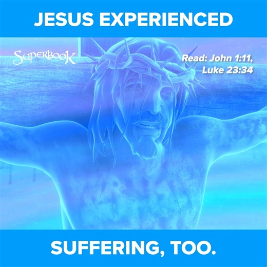 Jesus prayed at the Mount of Olives asking God if the suffering could be taken away, but He still surrendered to God's will. 🙏🏼😟✝️ . . . . . SUPERBOOK Bringing Bible Stories and Jesus' love to kids everywhere Series App Academy Outreach | Superbook