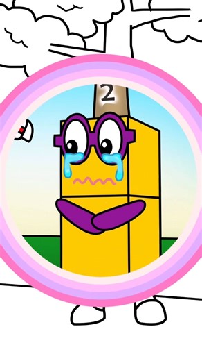 Numberblocks 3 and NB 9 Ensure NB 2’s Safety - Numberblocks Fanmade Coloring Story #shorts