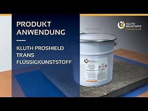 Transparente und UV-stabile Abdichtung einer Steinplatte | Kluth PROSHIELD TRANS Flüssigkunststoff