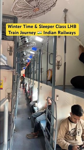 Winter Time & Sleeper Class LHB Train Journey 🇮🇳 Indian Railways