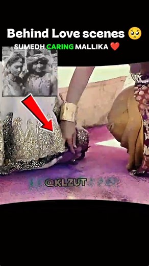 Behind Love Scene 🥰 | Radha Krishna behind scenes 💟 sumedh mallika #sumedhmudgalkar #mallikasingh