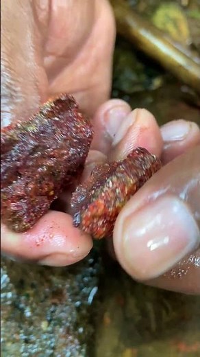 Ruby?! Red Rock with Mica Sparkle Inside!