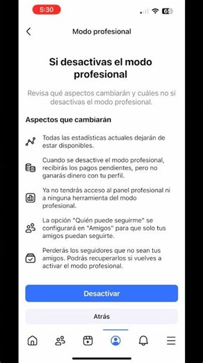 ⚠️ Cómo Desactivar el Modo Profesional en Facebook y Volver a Perfil Personal (Paso a Paso)