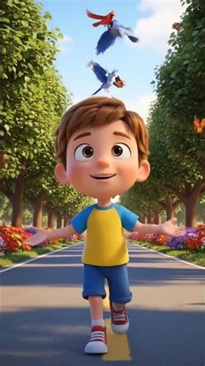 Learn English with This Cute Animation! 👦✨ #LearnEnglish #Shorts