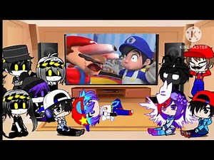 Fandoms & Youtubers React to Mario Reacts to Nintendo Memes 14 ft.SMG4