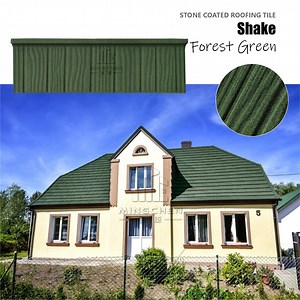 [Hot Item] Wood Grain Stone Coated Metal Roofing Sheet Shake Tile – Natural Look, Strong Structure