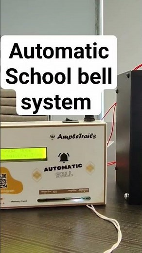 Automatic school bell system with voice announcement #school #automation