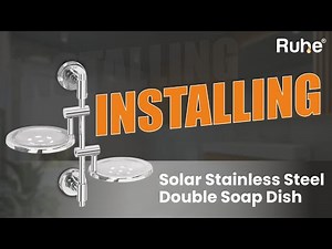 How to install Soap Dish | Install Stainless Steel Double Soap Dish | Soap Holder Wall Mounted