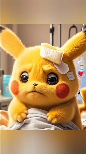 Pikachu Is Sick Because Of...? Watch Till The End To Find Out! #pokemon #pikachu #hospital #sad