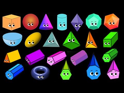 🔺FORMAS GEOMÉTRICAS 3D | Qual é a forma? 2 | Vídeo educativo