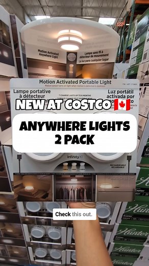 Mr. CME on Instagram: "New Motion Sensing Anywhere Lights 2 pack at Costco 🇨🇦 for $29.99! 3000K, 4500K, or 6000K light temps. USB-C rechargable. Lasts up to 6 months on 1 charge 😲. Spotted at Costco Markham East and many other locations. #Costco #Costcohaul #MrCME #CostcoFinds #Costcoclearance #Costcoexclusive"
