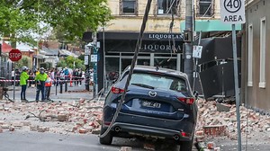Damage caused by earthquake in Melbourne