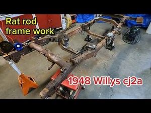 Rat rod frame work