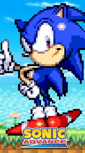 Classic Sonic In Sonic Advance! 🦔 #shorts #gaming #mods