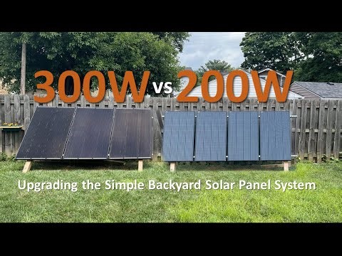 Upgrading from 200W to 300W solar panels in the simple backyard system