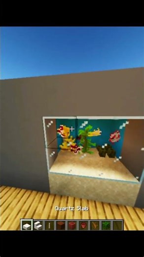 simple fish tank #minecraft