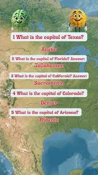 Can You Get All 8 State Capitals Right? 🧠 #quiz #trivia #challenge
