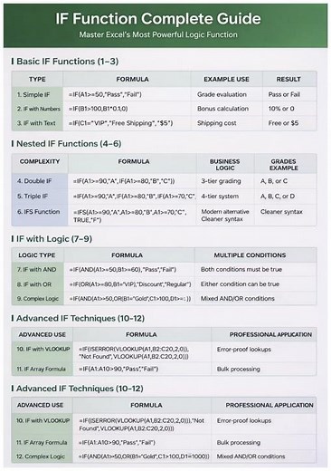 Excel IF Function Explained | Basic to Advanced IF Formulas