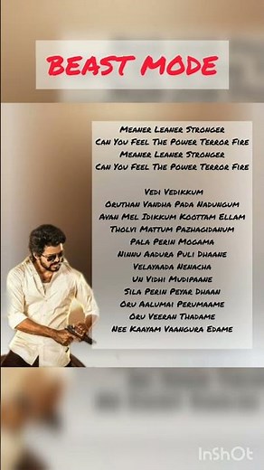 Beast mode song with lyrics #thalapathy #vijay #anirudhravichander #nelson #beastmode #vivek #beast