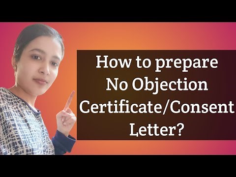 How to prepare NOC/ Consent Letter??