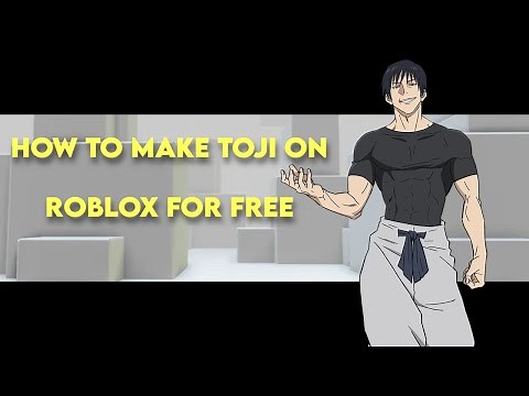 HOW TO MAKE TOJI ON ROBLOX FOR FREE | JUJUTSU KAISEN ROBLOX