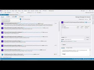ASP.NET And SQL Server | Install EF Core Package