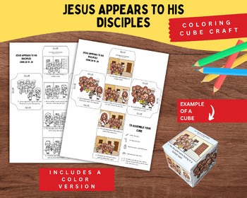 Jesus Appears to His Disciples Bible Craft | John 20:19–29 Printable | Doubting
