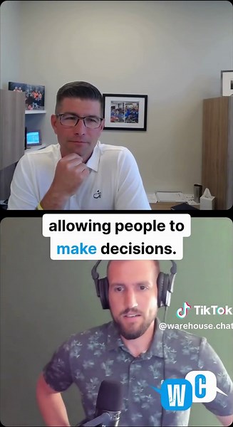 Chat is back!! Check out what Tim Frank, CEO of Banker Wire, has to say about letting your team make decisions and learn from their mistakes to help everyone ✨grow✨ and ✨improve✨! #WarehouseChat #SupplyChain #WarehouseSolutions #IndustryNetworking #Logistics #IndustryTrends #SupplyChainPodcast #MaterialHandling #Leadership