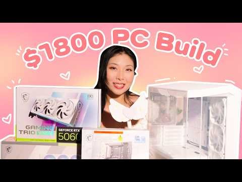 aesthetic white gaming pc | full tutorial on how to build a "cable-less" pc!