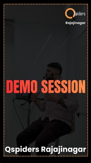 QSpiders Rajajinagar (MAIN BRANCH) on Instagram: "🚀 Demo Batch on Software Testing Successfully Conducted! by Mr. Pradeep Aldur, VP – QSpiders, JSpiders, PySpiders & ProSpiders Empowering students with industry-ready testing skills across 📍 Rajajinagar, Bangalore & Kolkata, West Bengal #SoftwareTesting #TestingDemo #QSpiders #JSpiders #PySpiders"