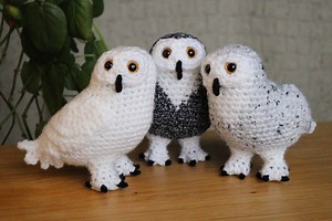 Snowy Owl Crochet Amigurumi Pattern PDF - Realistic Owl - Etsy