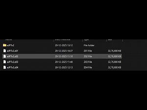 How to extract a zip file like .z01|.z02|.z03| file merger