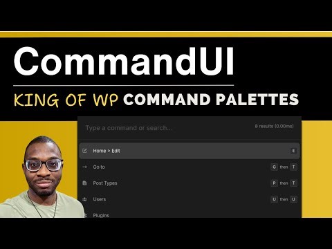 CommandUI - A Powerful Command Palette for WordPress and Bricks