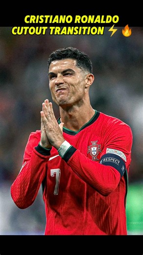 Cristiano Ronaldo Cutout Transition ⚡🔥 | PART 2 | CR7 Edit | GOAT Shorts