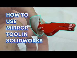 Solidworks tutorial, how to use mirror tool