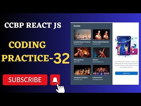 Events | Coding Practice 32 | REACT JS | NxtWave | CCBP 4.0