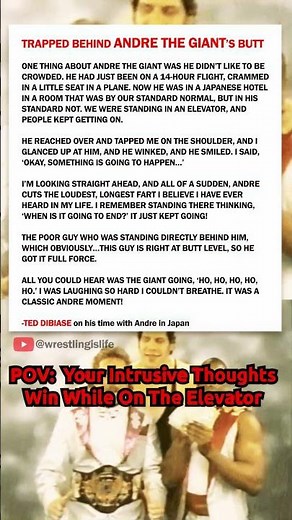 andre the giant's farts were legendary💩PART 2 #wwe