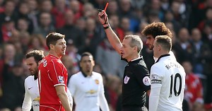 Steven Gerrard's hilarious 38-second red card vs Man Utd revisited 10 years on
