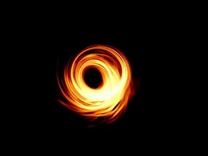 30 Minute Loop - Rotating Accretion flow Kerr Black Hole Simulation