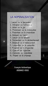 10K views · 186 reactions | La nominalisation  ABONNEZ-VOUS | Français avec Malyk | Facebook