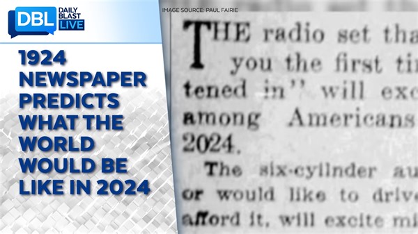 What do you think the world will be like in 100 years? Experts from 1924 took a stab at what they thought 2024 would be like. What did they get right? #future #timetravel #entertainment #newspaper | Daily Blast LIVE