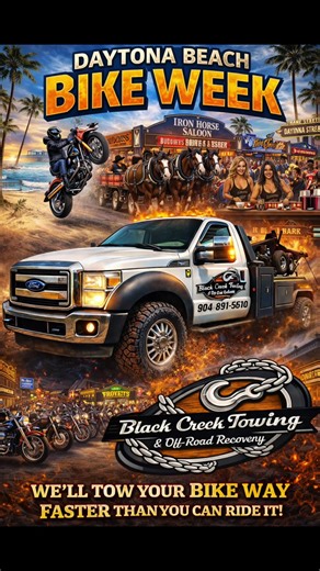 Daytona Bike Week: We Tow Your Ride Without Drama!