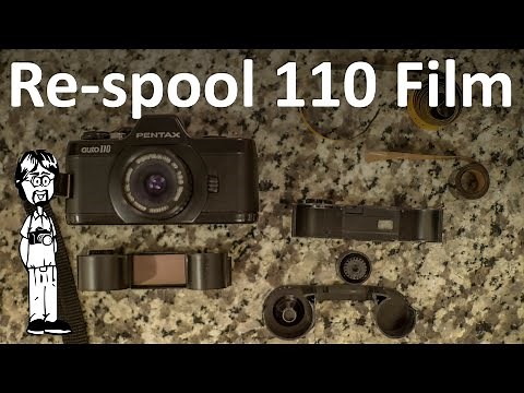 Reloading, Reusing, and Respooling 110 Film Cartridges with 35mm or 16mm Film to Make 110 Film Cheap