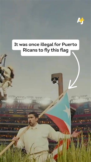 It used to be illegal to own the flag Bad Bunny waved at the Super Bowl halftime show. Here’s what to know about Puerto Rico’s sky blue “independence” flag — and why the territory’s official flag was changed to navy blue. | AJ