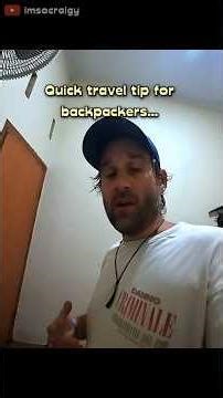 Quick travel tip for backpackers...