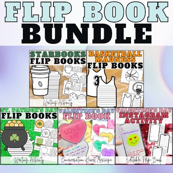 Seasonal Holiday Flipbook, Monthly Writing Craft Activity, Yearlong Flipbook