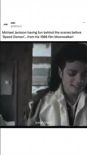 Michael Jackson Dressing Up For 'Speed Demon' Music Video!