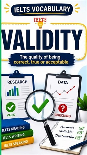 Validity Meaning in English شرح validity بالعربي IELTS Vocabulary